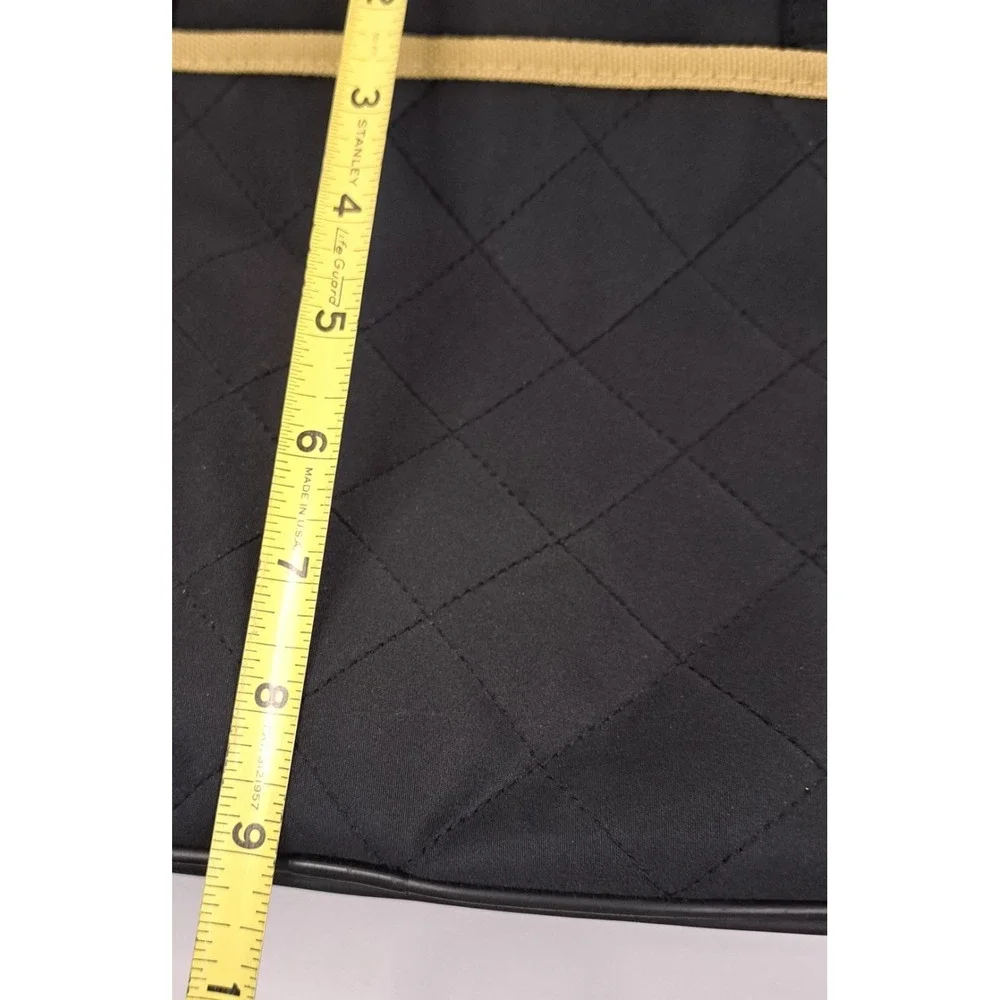 Enfamil Lipil Diaper Bag Black Tan Polka Dot Lining Infant Formula Pocket 14x9x5